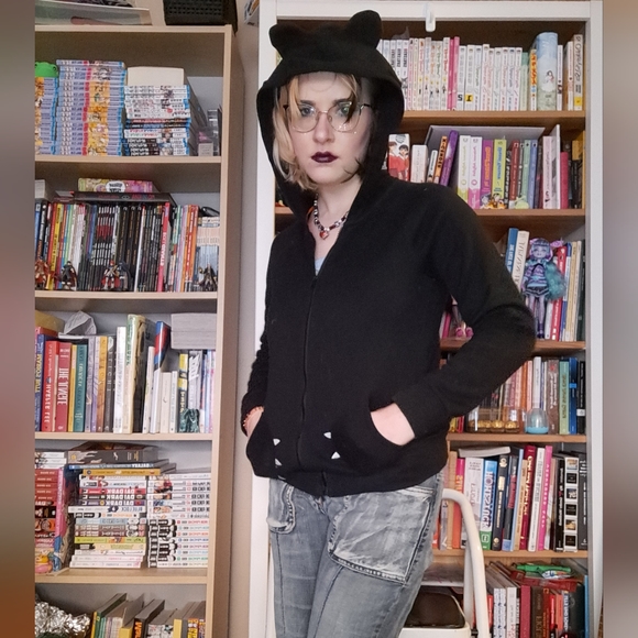 Cat and Jack cat ear hoodie - Picture 1 of 4